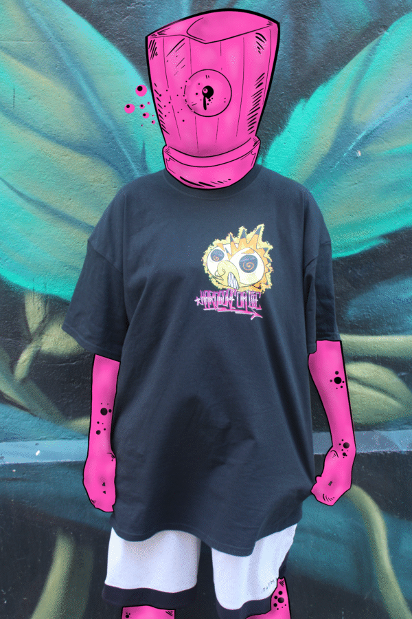 Camiseta Negra "Hardcore or Die" - Imagen 2