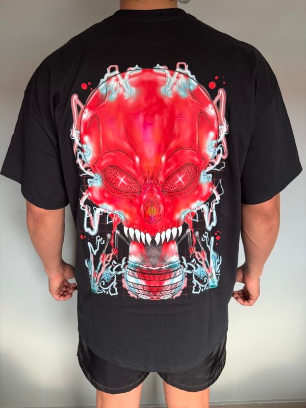 Camiseta Negra "Microphone Check" - Imagen 3