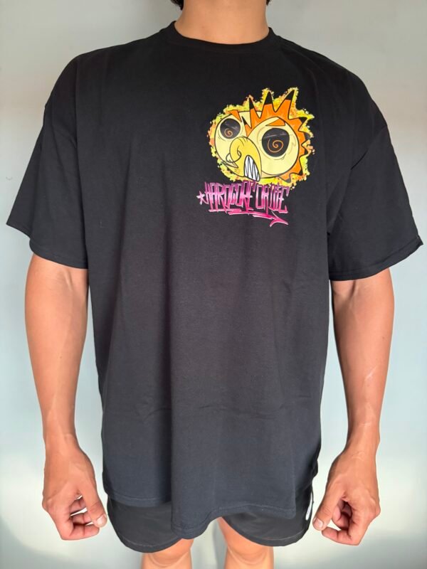 Camiseta Negra "Hardcore or Die" - Imagen 2