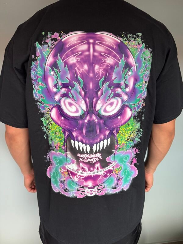 Camiseta Negra "Graffiti Skull" - Imagen 3