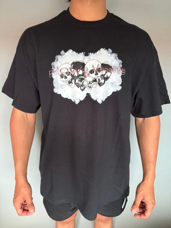 Camiseta Negra "Mensaje y Flow 2" - Imagen 2