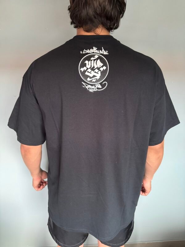Camiseta Negra "Mensaje y Flow" - Imagen 3