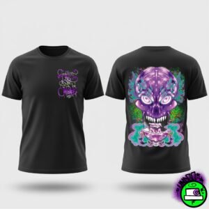 Camiseta Negra "Graffiti Skull"