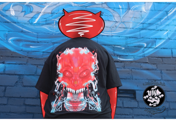 Camiseta Negra "Microphone Check" - Imagen 3
