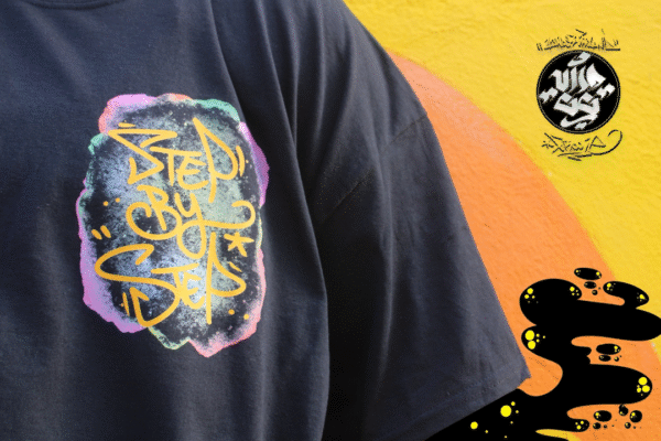 Camiseta Negra "Step By Step" - Imagen 2
