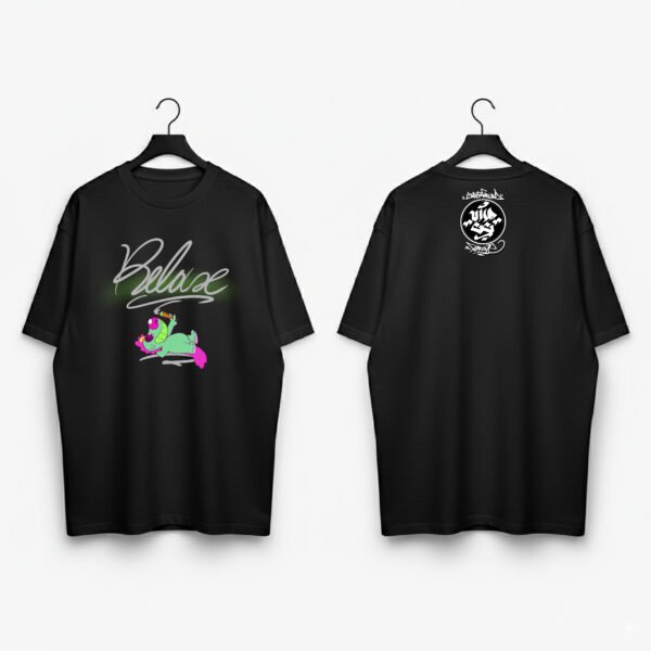 Camiseta Negra "Relax"