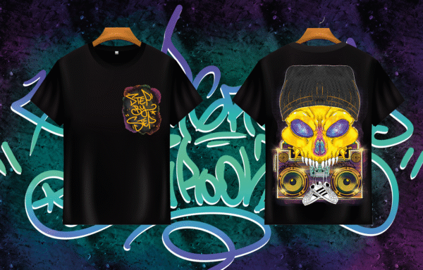 Camiseta Negra "Step By Step"