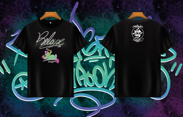 Camiseta Negra "Relax"