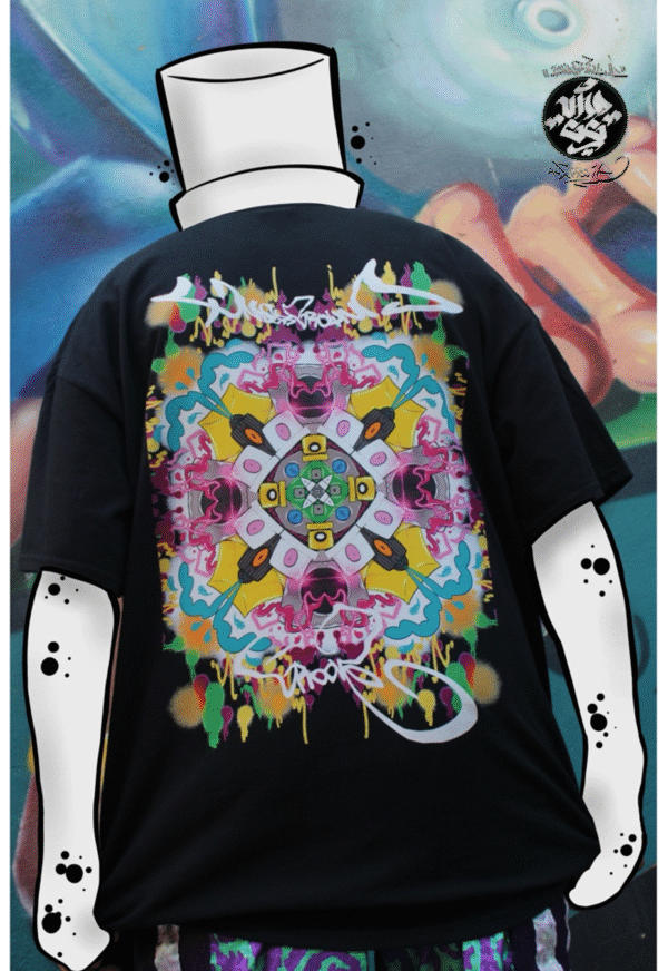 Camiseta Negra "Oveja Caps" - Imagen 3