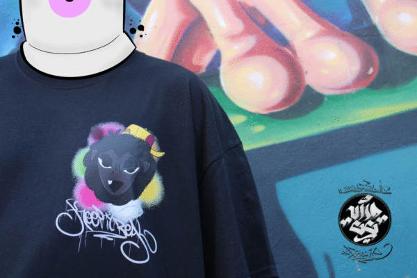 Camiseta Negra "Oveja Caps" - Imagen 2